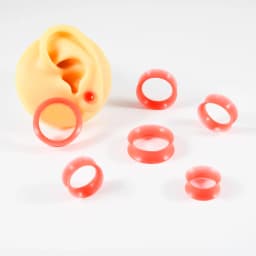 1Pair Thin Style Silicone Flexible Double Flared Flesh Ear Tunnel Plugs Gauge Expander Stretchers Piercing Jewelry 3-25mm