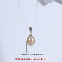 7-8mm AAA 4pcs Natural Freshwater Pearl Pendant Rice Beads Charms for Jewelry Making DIY Necklace Earrings Charms Accessories