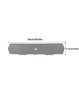 30/24 Inch Silicone Faucet Mat Sink Splash Guard Large Size Faucet Drain Drying Pad Countertop Protector for Bathroom Kitchen