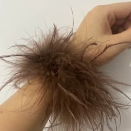 Real Ostrich feather cuff plumes bracelet for women white Cuffs pens Shirt with feathers girls fur cuffs ornament boa plume