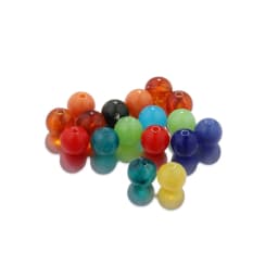 50Pcs 6-10mm Imitation Natural Stone Round Resin Beads Loose Spacer Bead for Jewelry Makeing Bracelet Necklace DIY Accessory