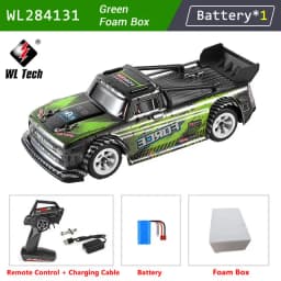 WLtoys 284131 1:28 4WD 2.4G Mini RC Racing Car High Speed Off-Road Remote Control LED Light Drift Alloy Truck Boys Toy Kids Gift