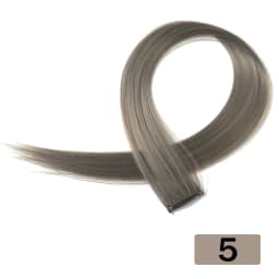 HAIRSTAR Synthetic Colored Clip In One Piece Straight Colorful Rainbow Hair Extensions 22 Inch Hairpieces