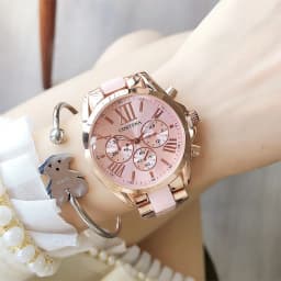 Contena Brand Luxury Women's Watch Fashion Rhinestones Stainless Steel Quartz Watch Simple Elegant Ladies Watch Reloj Mujer
