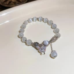 Pink Crystal Natural Stone Bracelet Reiki Energy Strand Bracelets Bangles For Women Prayer Blessing Health Wristband Jewelry A-