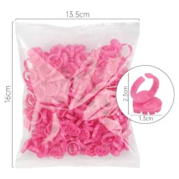 Befer Wholesale 100Pcs/Bag Disposable Eyelash Extension Glue Fan Cup Ring Tattoo Pigment Holder Container Lash Tools Supplier