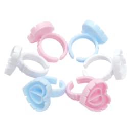 Befer Wholesale 100Pcs/Bag Disposable Eyelash Extension Glue Fan Cup Ring Tattoo Pigment Holder Container Lash Tools Supplier