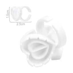 Befer Wholesale 100Pcs/Bag Disposable Eyelash Extension Glue Fan Cup Ring Tattoo Pigment Holder Container Lash Tools Supplier