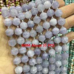 Natural Stone Blue Aquamarine Faceted Rondelle Square Irregular Round Space Beads For Jewelry Making Diy Bracelet Necklace