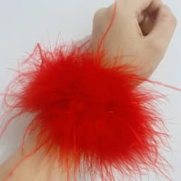 luxury Ostrich feathers cuffs for women arm warmer fur Soft feathers wrist cuffs Women's Feathers Bracelets fur cuffs Accessorie