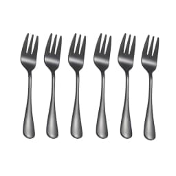 6pcs Stainless Steel Cutlery Fruit Forks Dessert Forks Are Small and Delicate for Entertaining Guests