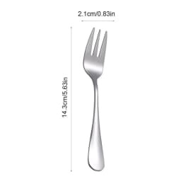 6pcs Stainless Steel Cutlery Fruit Forks Dessert Forks Are Small and Delicate for Entertaining Guests