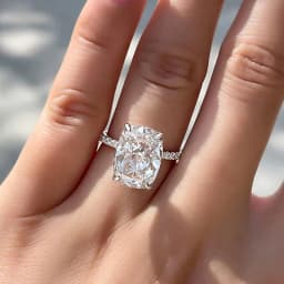 Huitan Big Oval Blue CZ Rings Women Temperament Elegant Female Accessories for Wedding Engagement Fashion Contracted Jewelry