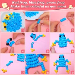 1000pcs Multi-Colored Large Hole Pony Beads for Crafts Hair Braids and Bracelets Durable Plastic Beads for Endless Creativity