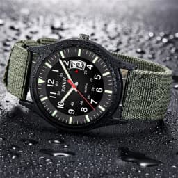 Original XINEW Brand Watches For Men Fashion Nylon Band Military Sports Date Quartz Watch Erkek Barato Saat Relogio Masculino