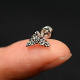 1PC 20G Women's Fashion Stainless Steel Crystal CZ Ear Studs Cartilage Helix Lobe Earring 2024 Trendy Piercing Jewelry for Teens