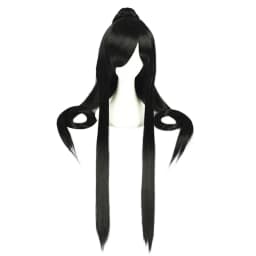 HAIRJOY Synthetic Hair Cosplay Wigs Long Ponytail Black Purple Red Grey Wig High Temperature Fiber