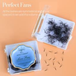NEW Song Lashes Promade Fans Pointy Base Loose Fans Sharp Thin Root Korea PBT Material 500 Fans