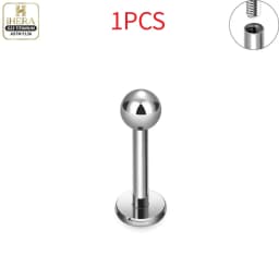 1/10 PCS G23 Titanium ASTM-F136 Piercings Nose Ring C Rod Body Jewelry Internal Thread Cartilage Helix Earrings Wholesale