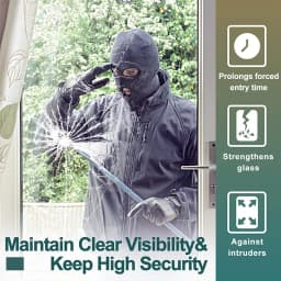 Explosion-proof Window Film Clear Security and Safety Scratch Resistant Tranparent Film Window Glass Protection Sticker for Home