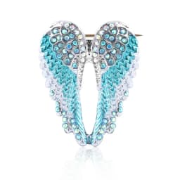 Fashion Crystal Angel Wing Brooch Pins Jewelry Women Men