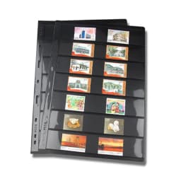 10PCS/Lot stamps Notes lines grid PVC page of stamp album loose-leaf inners of stamps holders High quality PCCB 9 Holes