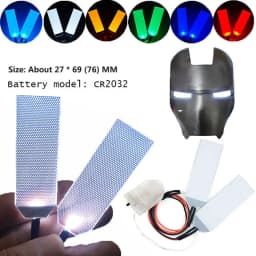 DIY Led Flexible Light Eyes Kits for Tony Stark Helmet Mask Glow Eyes Lights Modified Halloween Cosplay Masks Accessories
