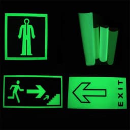 12 X 39inch Fluorescent Luminous Adhesive Vinyl Removable Glow in the Dark Film Sheet DIY Wall Window Mugs Home Decor For Cut
