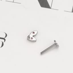 ASTM F136 Titanium Piercing Single Tiny Marquise CZ Internally Threaded Flat Back Labret Helix Tragus Piercing Labret Pierced
