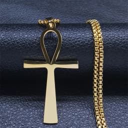 Stainless Steel Egyptian Eyes Chain Necklaces Men Statement Mythology Eye of Ra Horus Symbol Necklace Jewelry bijoux femme N4540
