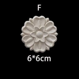 Wood Floral Appliques for Furniture Antique Onlays Moulding Home Decor Wood Carving Decoration Wall Wood Decal Vintage Figurines