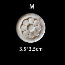 Wood Floral Appliques for Furniture Antique Onlays Moulding Home Decor Wood Carving Decoration Wall Wood Decal Vintage Figurines