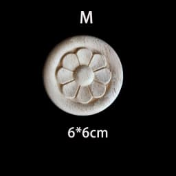 Wood Floral Appliques for Furniture Antique Onlays Moulding Home Decor Wood Carving Decoration Wall Wood Decal Vintage Figurines