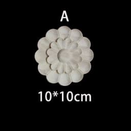 Wood Floral Appliques for Furniture Antique Onlays Moulding Home Decor Wood Carving Decoration Wall Wood Decal Vintage Figurines