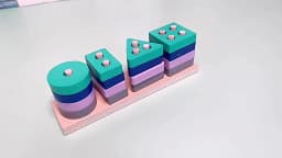 Small Size Toy Wooden Building Blocks Toys Color Shape Match Puzzle Toys for Gifts