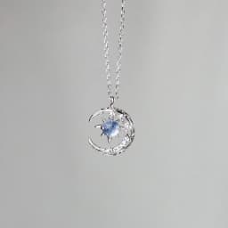 Exquisite Fashion Dream Star Sun Moon Moonlight Stone Necklace for Women Collar Chain Wedding Party Jewelry Gift Wholesale
