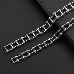 Stainless Steel Biker Chain Bracelet Mens Bracelet Link Chain Motorcycle Bicycle Style Bracelets Fashion Punk Bangles Jewelry