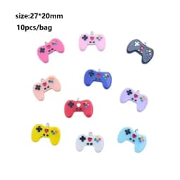 10pcs Random Simulation Cartoon Cute Colorful Fruits Lollipops Animals Drinks Charms DIY Handmade Jewelry For Earring Necklace