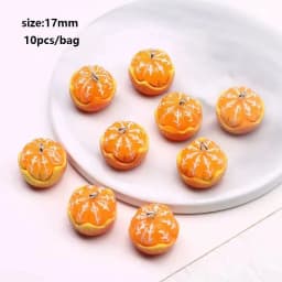10pcs Random Simulation Cartoon Cute Colorful Fruits Lollipops Animals Drinks Charms DIY Handmade Jewelry For Earring Necklace