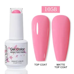 Clou Beaute HEMA TPO FREE Gel Nail Polish Semi-permanent Hybrid Black Red Color Gel Polish Nail Art UV Nail Enamels Varnish