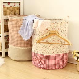 Zakka 3 Sizes The Beam Port Linen Multi-function Handle Stackable Storage Barrel Laundry Basket Toy Storage Box Storage Basket