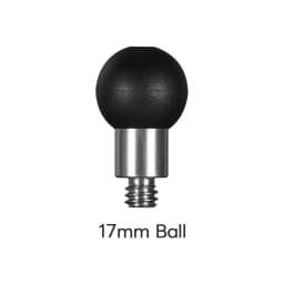 FANAUE Ball Head Adapter for Ram Mount with 1/4'-20 Threaded Post and Stainless Steel B Size1' Ball & 17mm Ball Bicycle Cradle