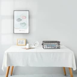 White Rectangular Cotton Tablecloths Washable Wedding Party Kitchen Dining Living Room Birthday Tabletop Decoration Table Covers