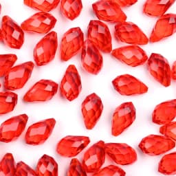 Austrian Crystal Teardrop Glass Beads 50pcs Briolette Waterdrop Pendant Loose Beads for Jewelry Making Bracelet DIY