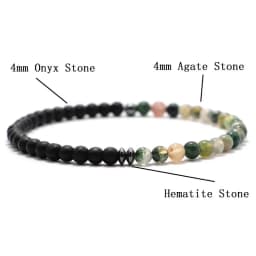 New Fashion 4mm Beads Bracelet Unisex Natural Map Volcanic Stone Braclet Meditation Yoga Hematite Braslet Handmade Jewelry Joias