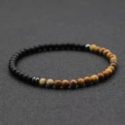 New Fashion 4mm Beads Bracelet Unisex Natural Map Volcanic Stone Braclet Meditation Yoga Hematite Braslet Handmade Jewelry Joias