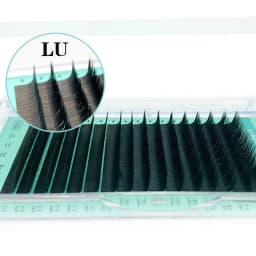 NATUHANA Matte Black Individual L/L+/LC/LD/LU(M)/N Curl Eyelashes Extension False Mink Lashes Soft Faux Silk Eyelashes Makeup