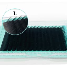 NATUHANA Matte Black Individual L/L+/LC/LD/LU(M)/N Curl Eyelashes Extension False Mink Lashes Soft Faux Silk Eyelashes Makeup