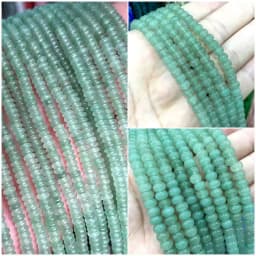 2x4MM 4x6MM 5X8MM Abacus Natural Stone Tourmaline Chalcedony Loose Space Beads for Jewelry Making Diy Bracelet Accessories 15''