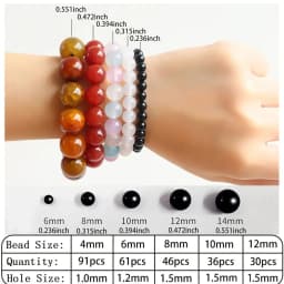 4/6/8/10mm Natural Stone Flower Purple Imperial Jasper High Quality Stone Spacer Beads For Jewelry Making DIY Bracelet Necklace